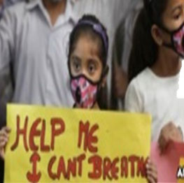 In a country, where people do not have free oxygen to breathe in,